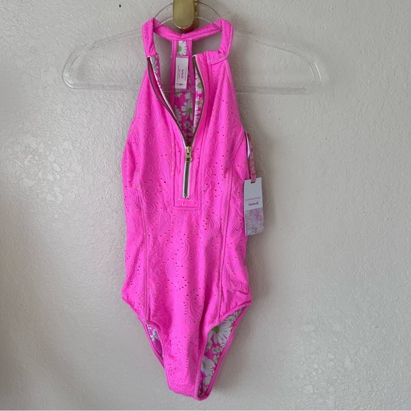 NEW LOVESHACKFANCY X HURLEY - EYELET PAISLEY MODERATE ONE PIECE - Picture 10 of 10